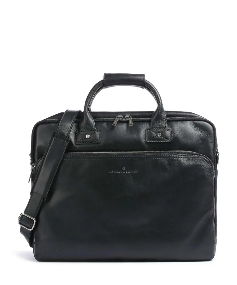 Firenze Briefcase 17″ leather black