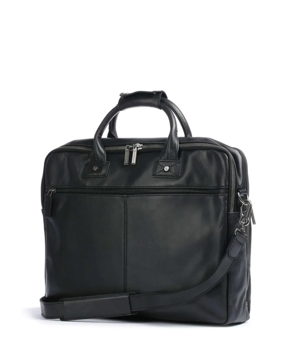 Firenze Briefcase 17″ leather black