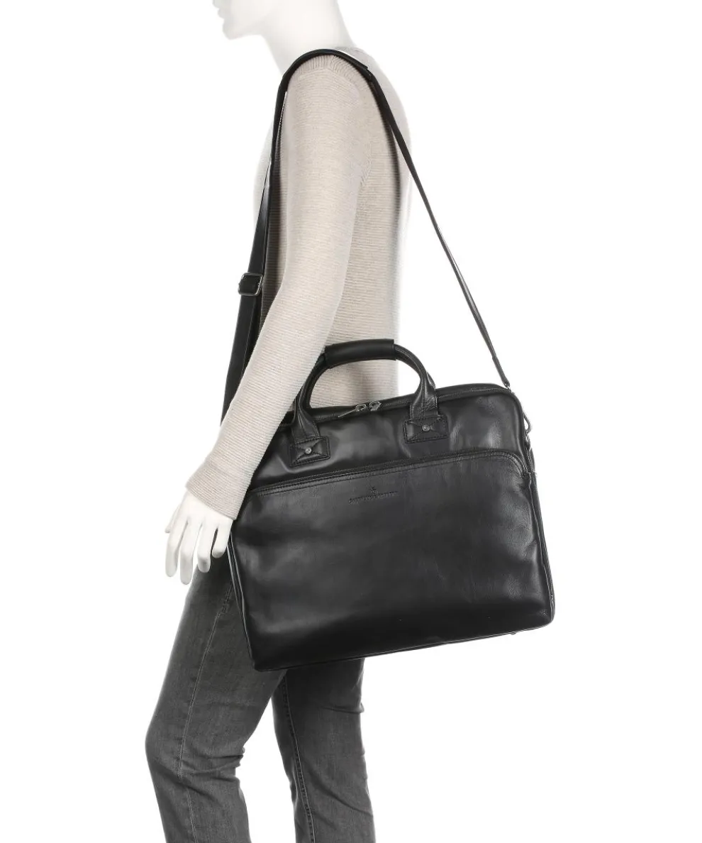 Firenze Briefcase 17″ leather black