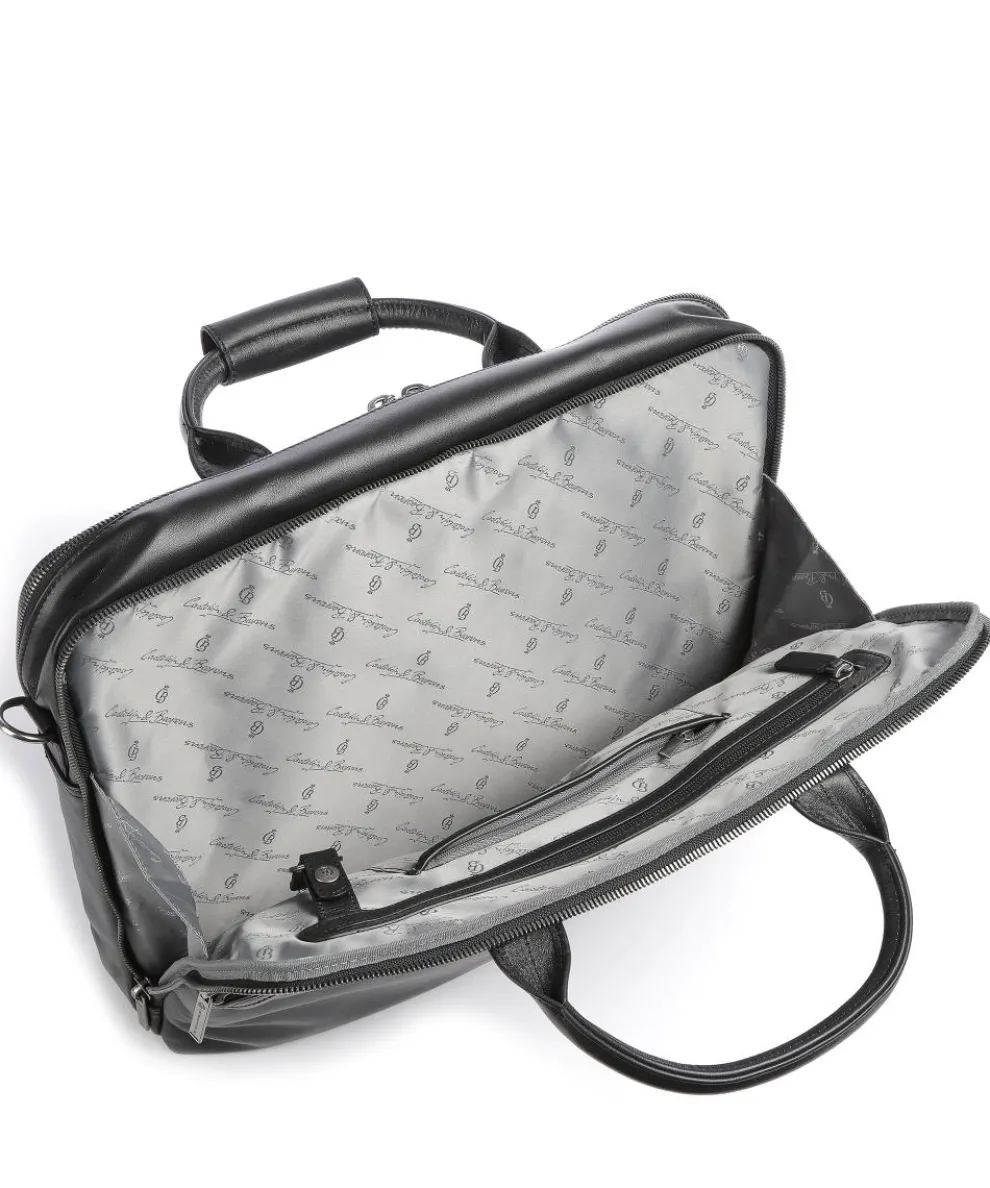 Firenze Briefcase 17″ leather black
