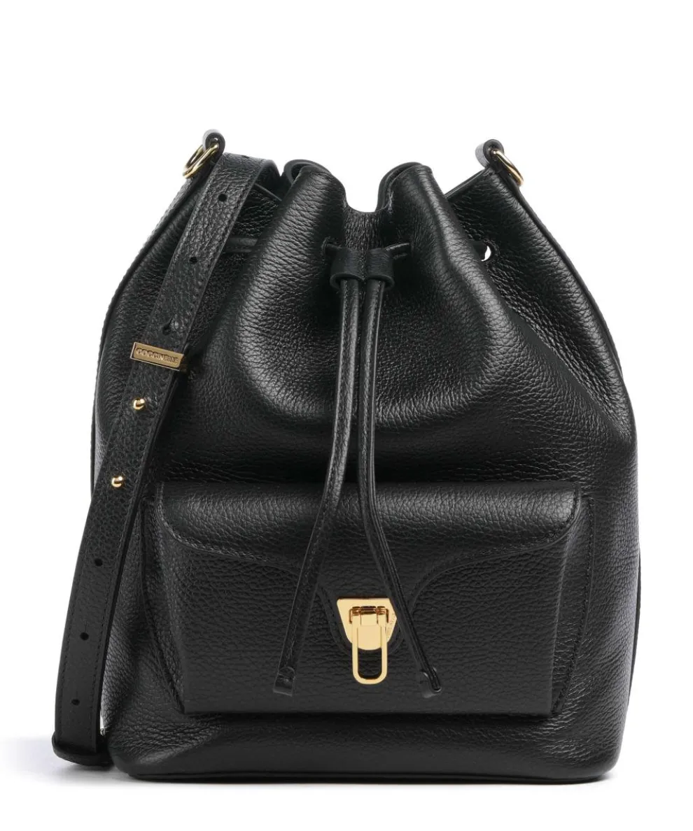 Beat Generation Bucket bag grained cow leather black