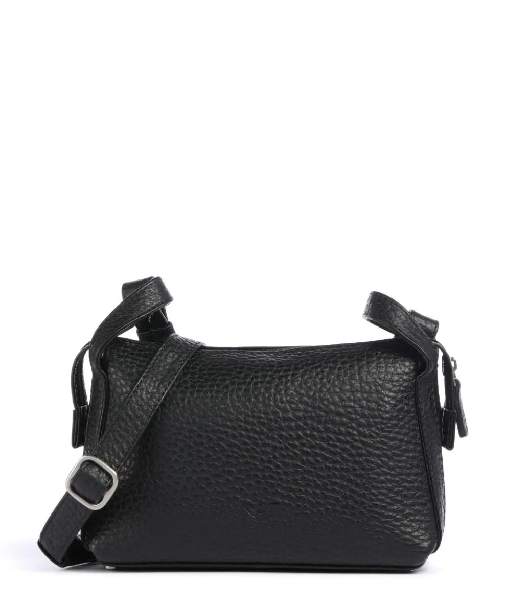 Hirsch Xantia Crossbody bag grained leather black
