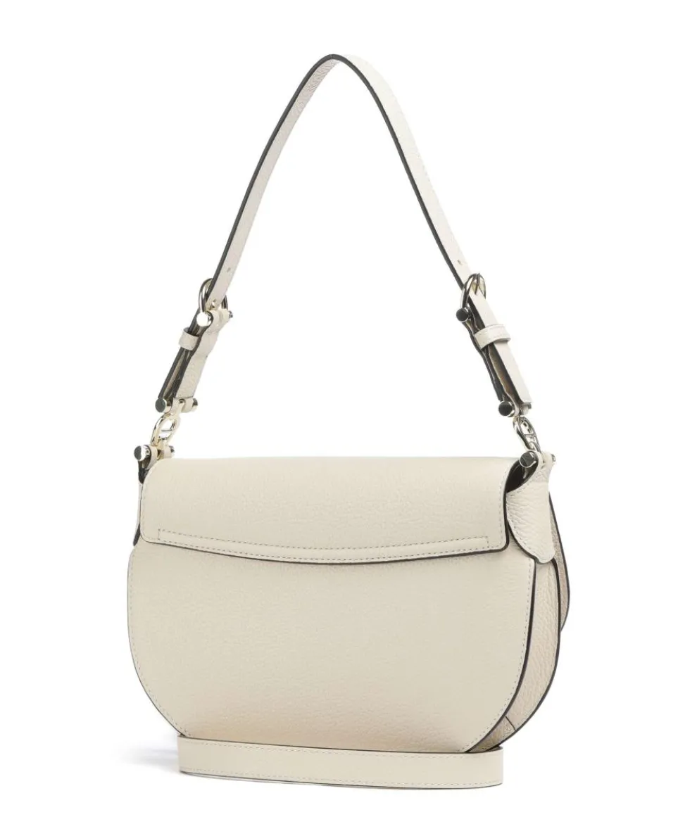 Delia S Shoulder bag grained cow leather cream