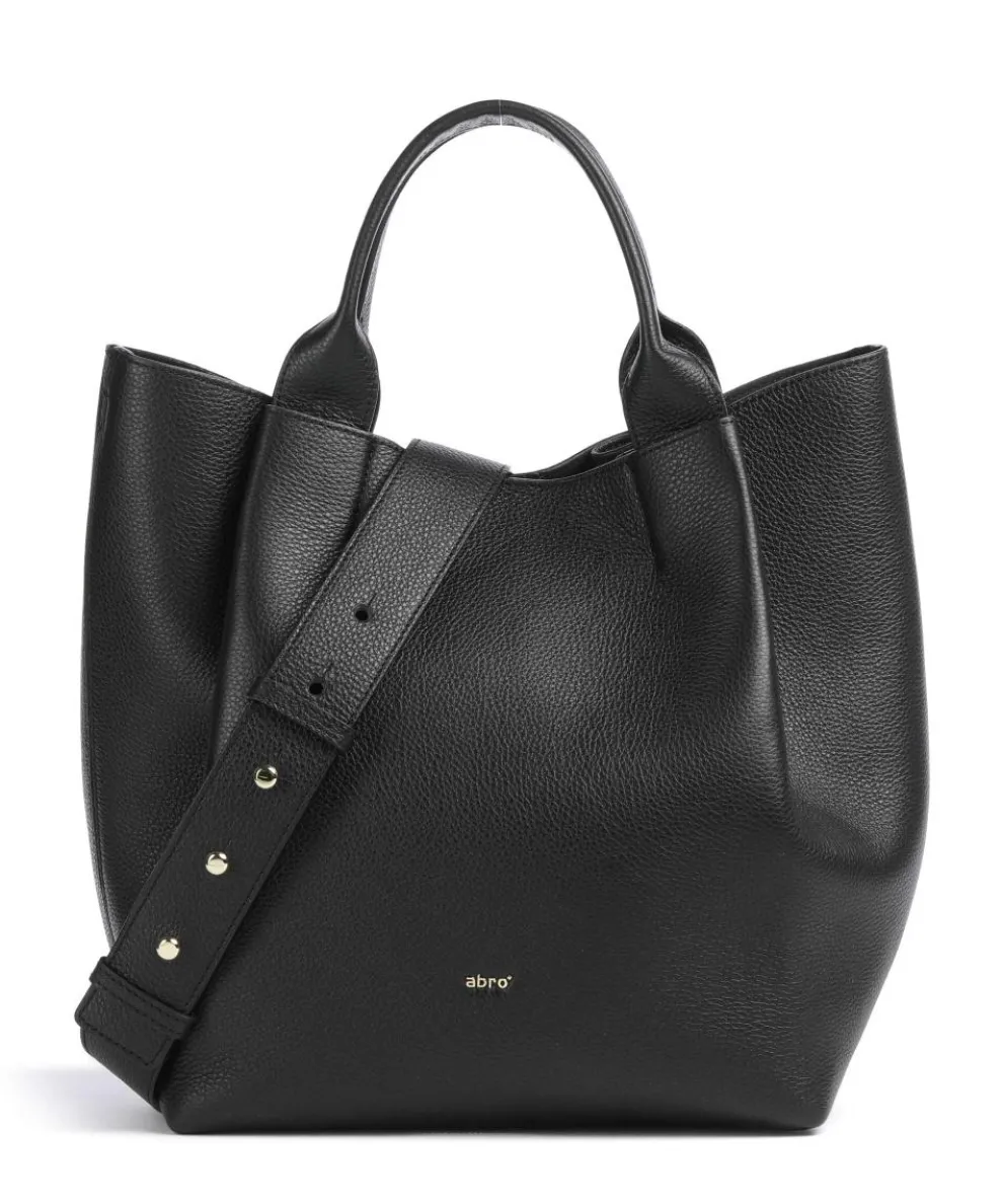 Agave Essential Medium Handbag grained leather black