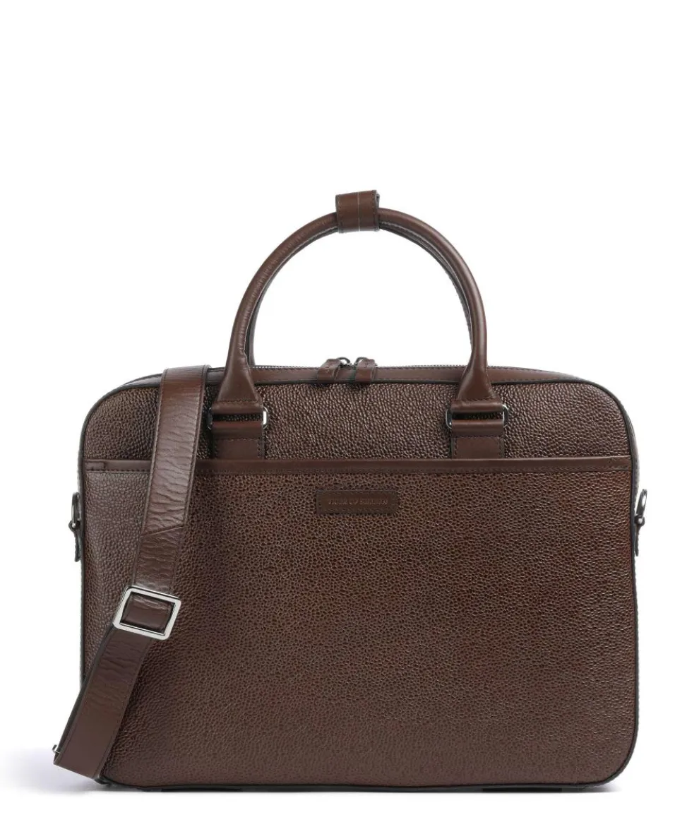 Bosun Briefcase grained cow leather cognac