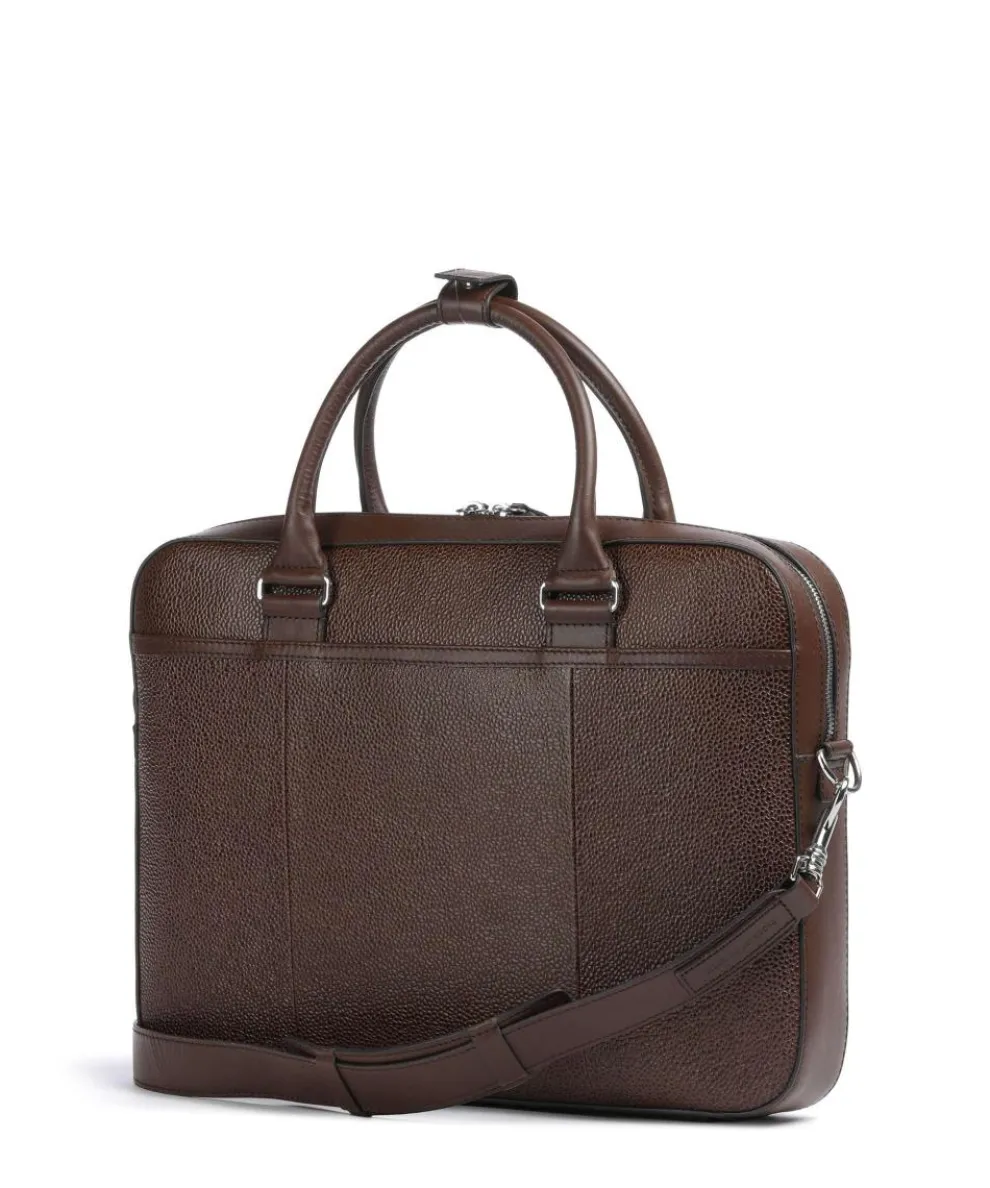 Bosun Briefcase grained cow leather cognac