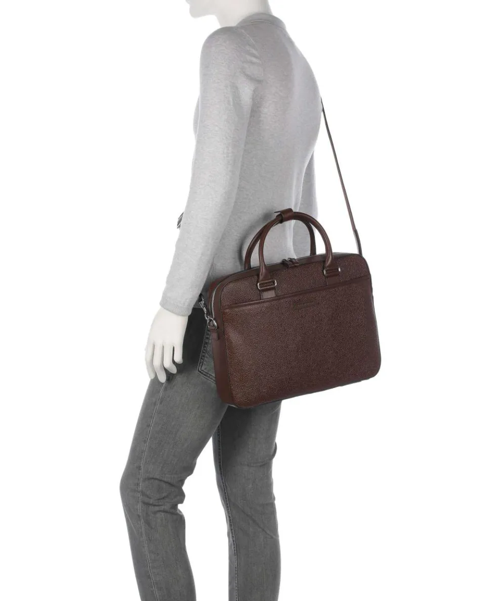 Bosun Briefcase grained cow leather cognac