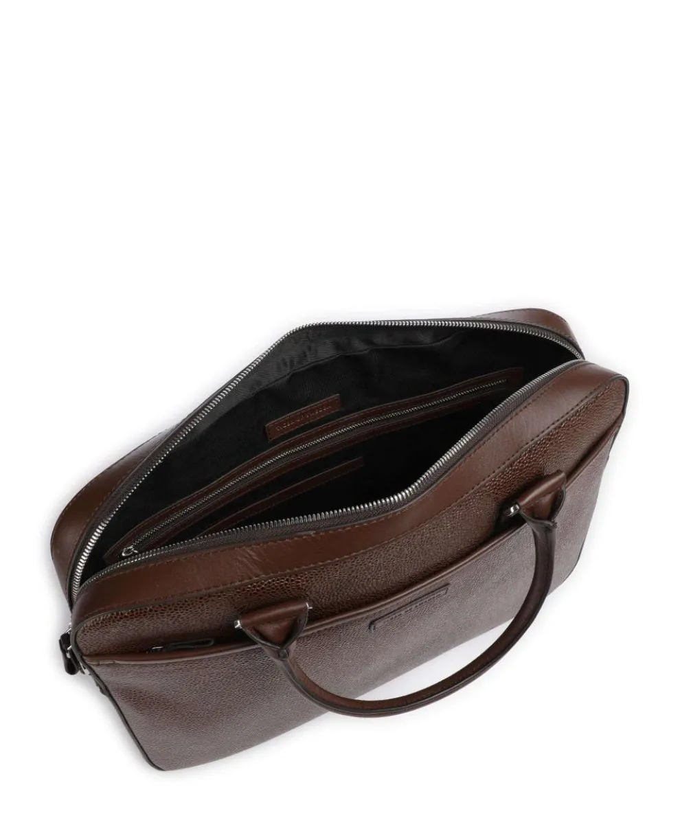 Bosun Briefcase grained cow leather cognac