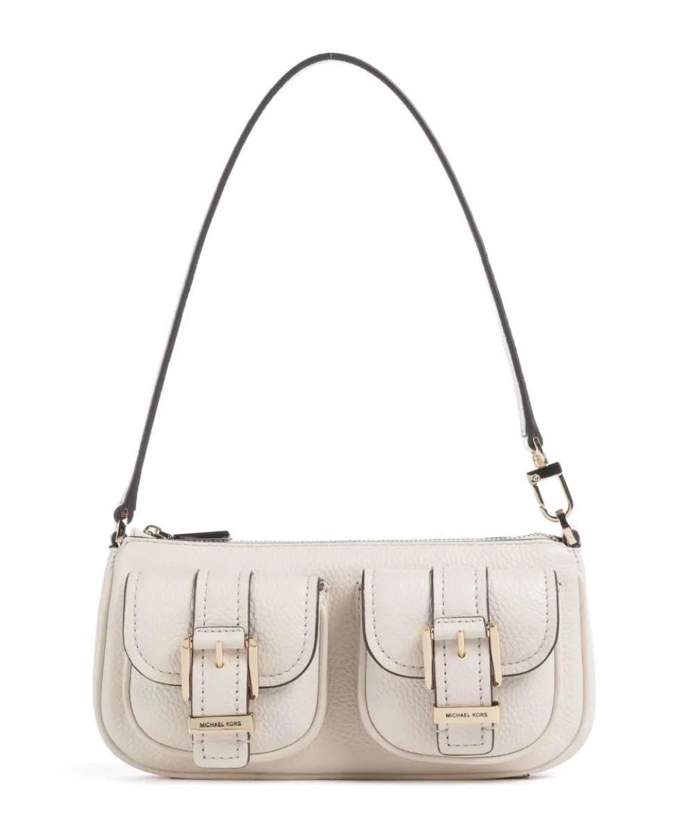 Zoe Small Shoulder bag grained cow leather ivory
