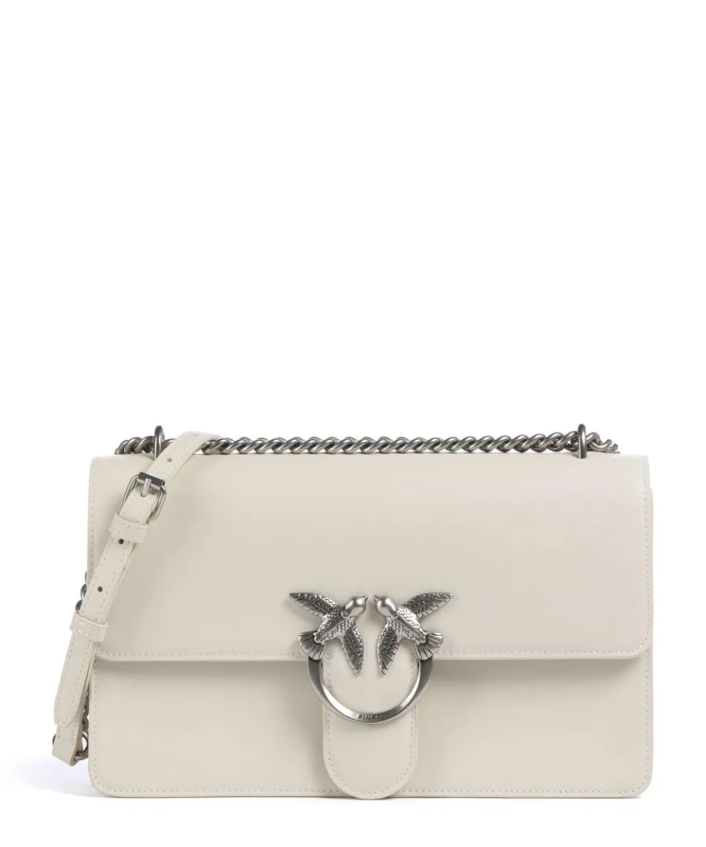 Love One Classic Shoulder bag fine grain cow leather ivory