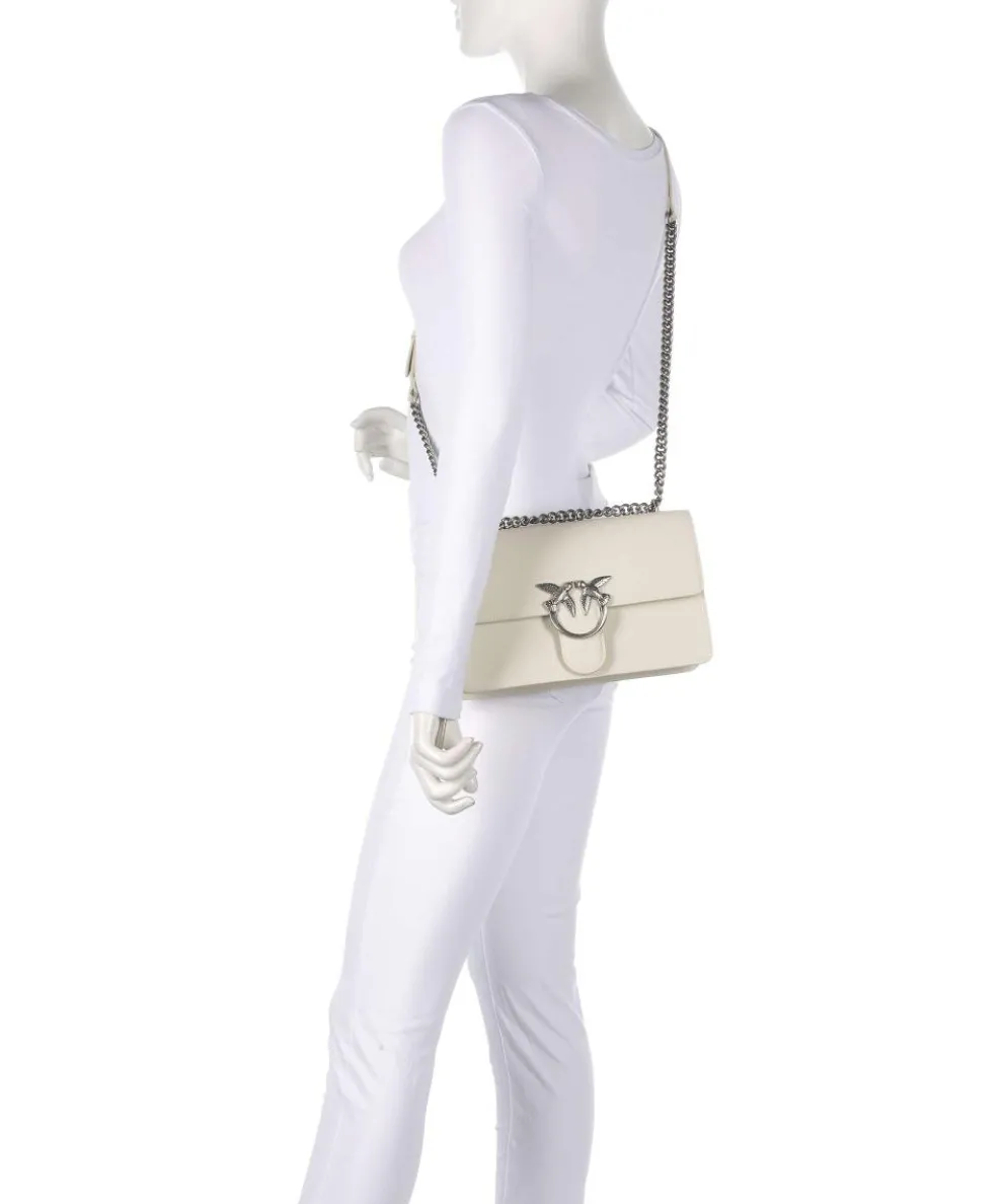 Love One Classic Shoulder bag fine grain cow leather ivory