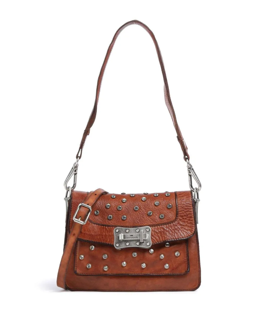 Shoulder bag cow leather cognac