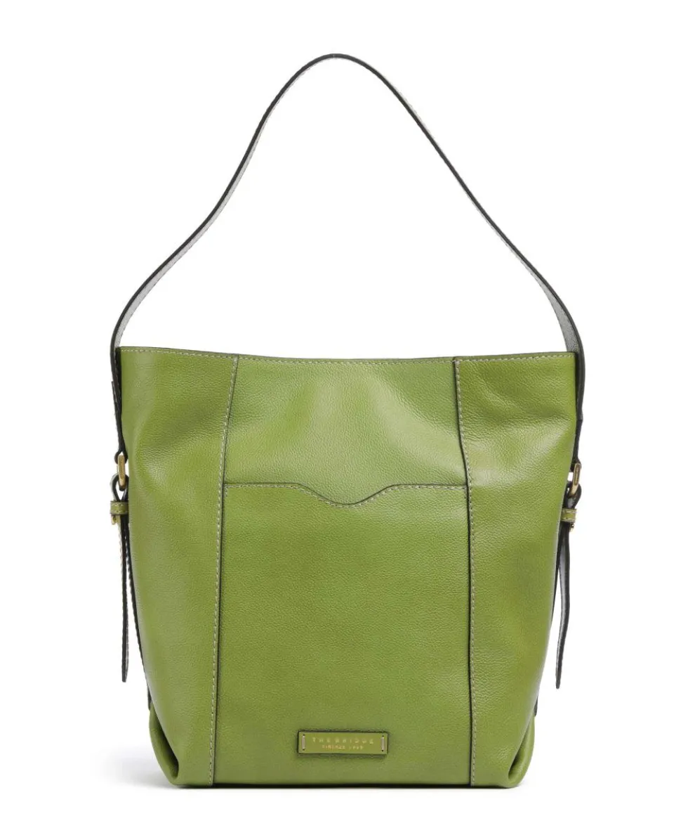 Gemma Hobo bag grained cow leather green