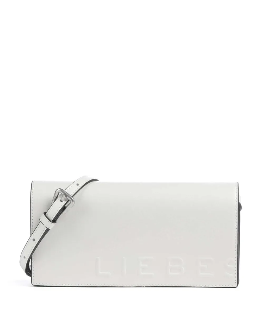 Paper Bag Logo Carter XS Crossbody bag smooth leather ivory