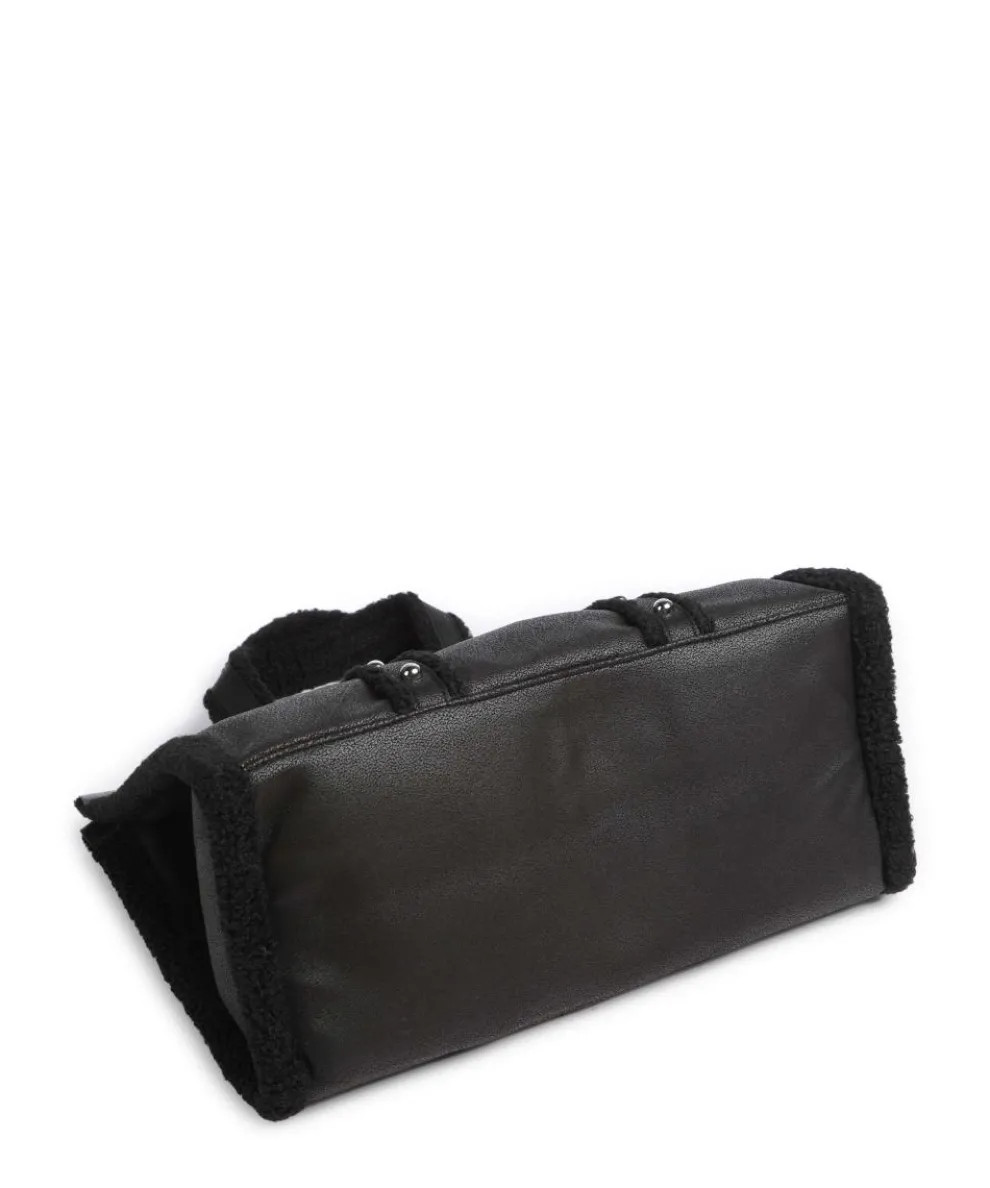 L Tote bag imitation leather black