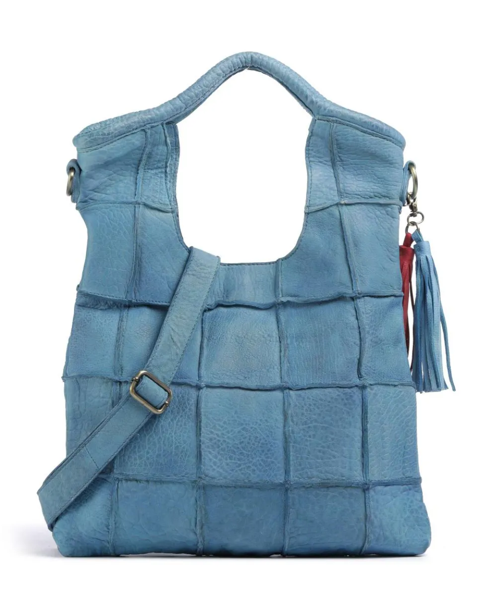 Malvengasse 1 Tote bag sheepskin leather blue