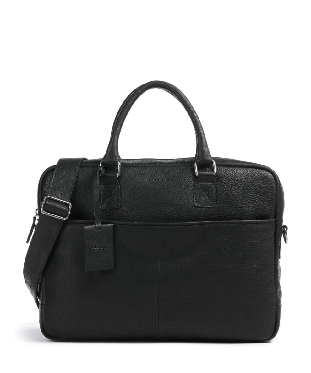 Antique Avery Briefcase 15″ grained leather black