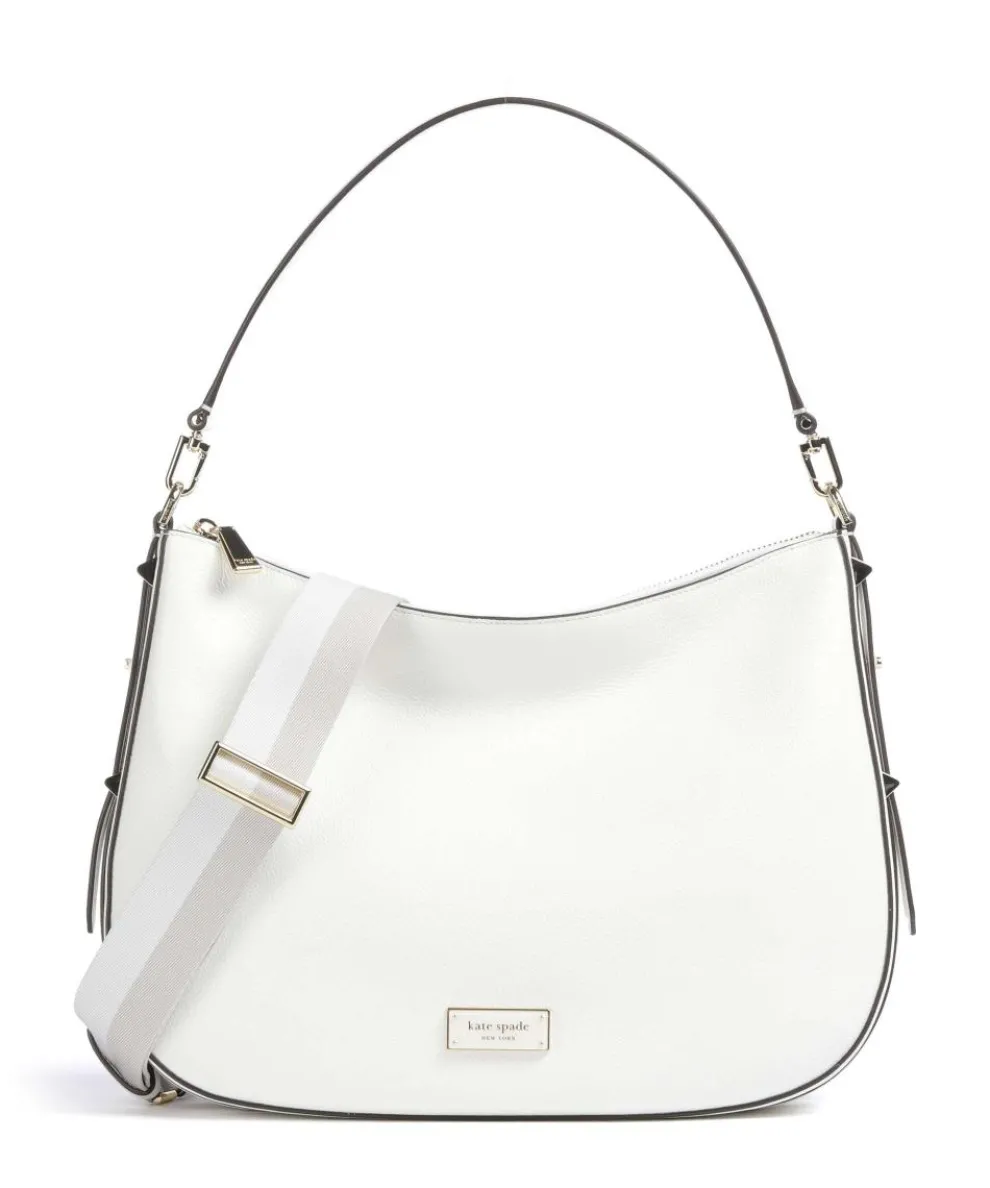Liv Large Hobo bag grained cow leather white