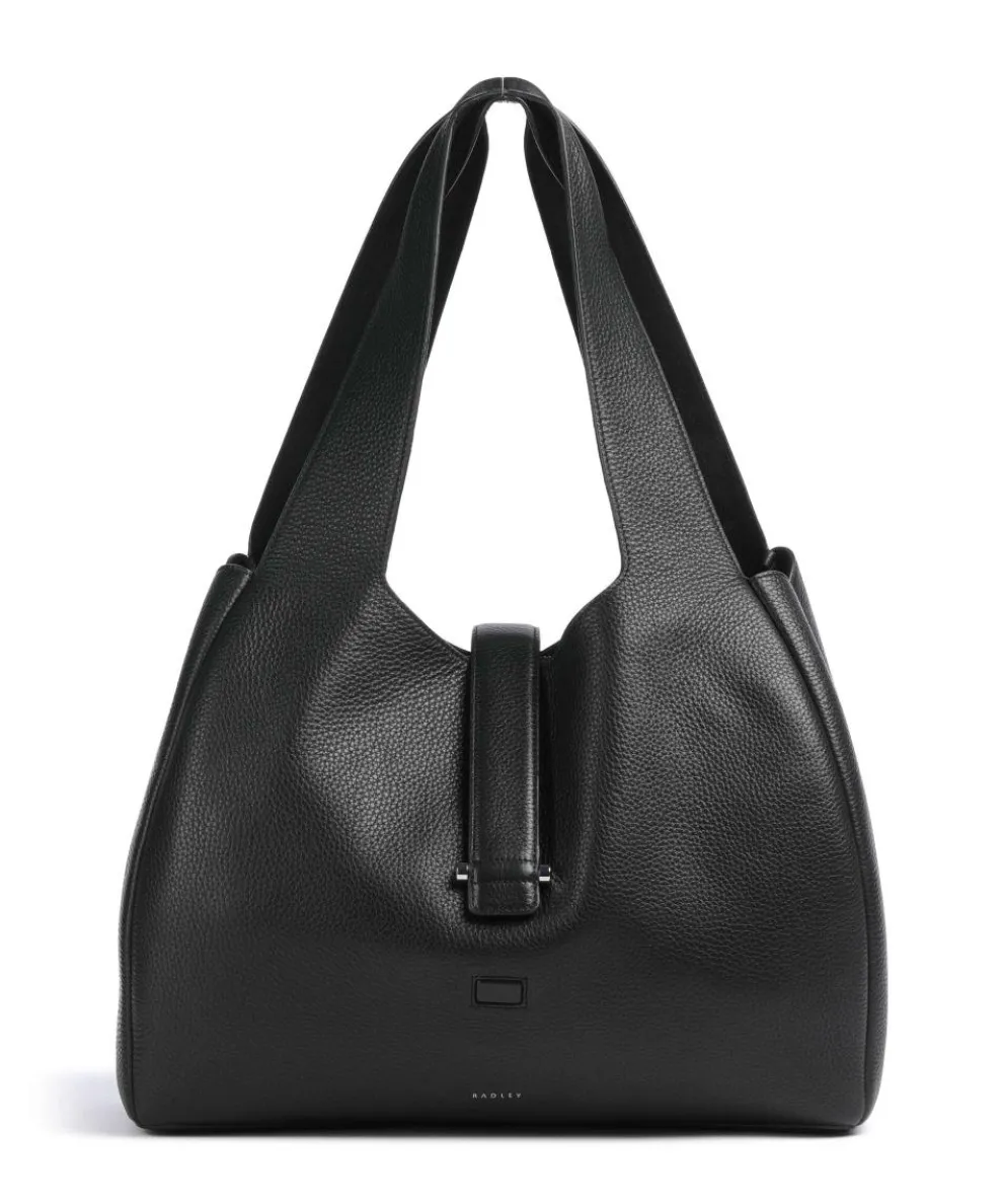 Sloane Street Hobo bag grained cow leather black