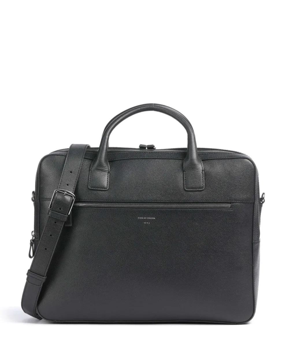 Beridare Briefcase 17″ grained cow leather navy