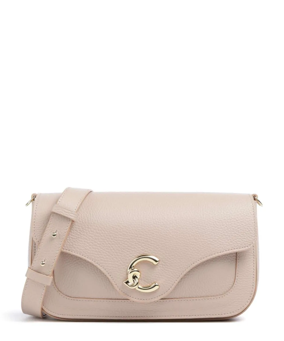 C-Me Crossbody bag grained cow leather beige