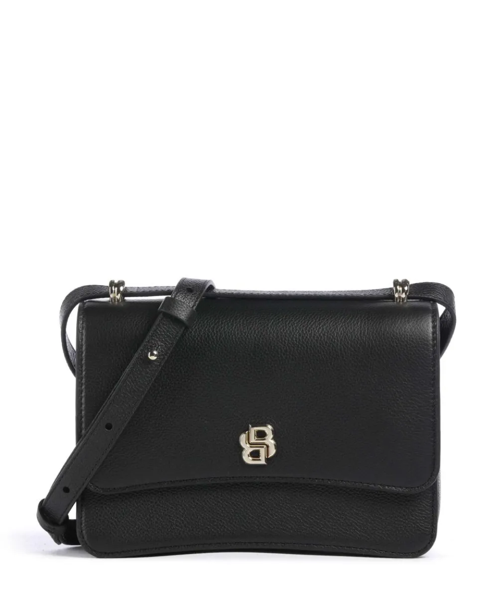 B Icon Shoulder bag grained cow leather black