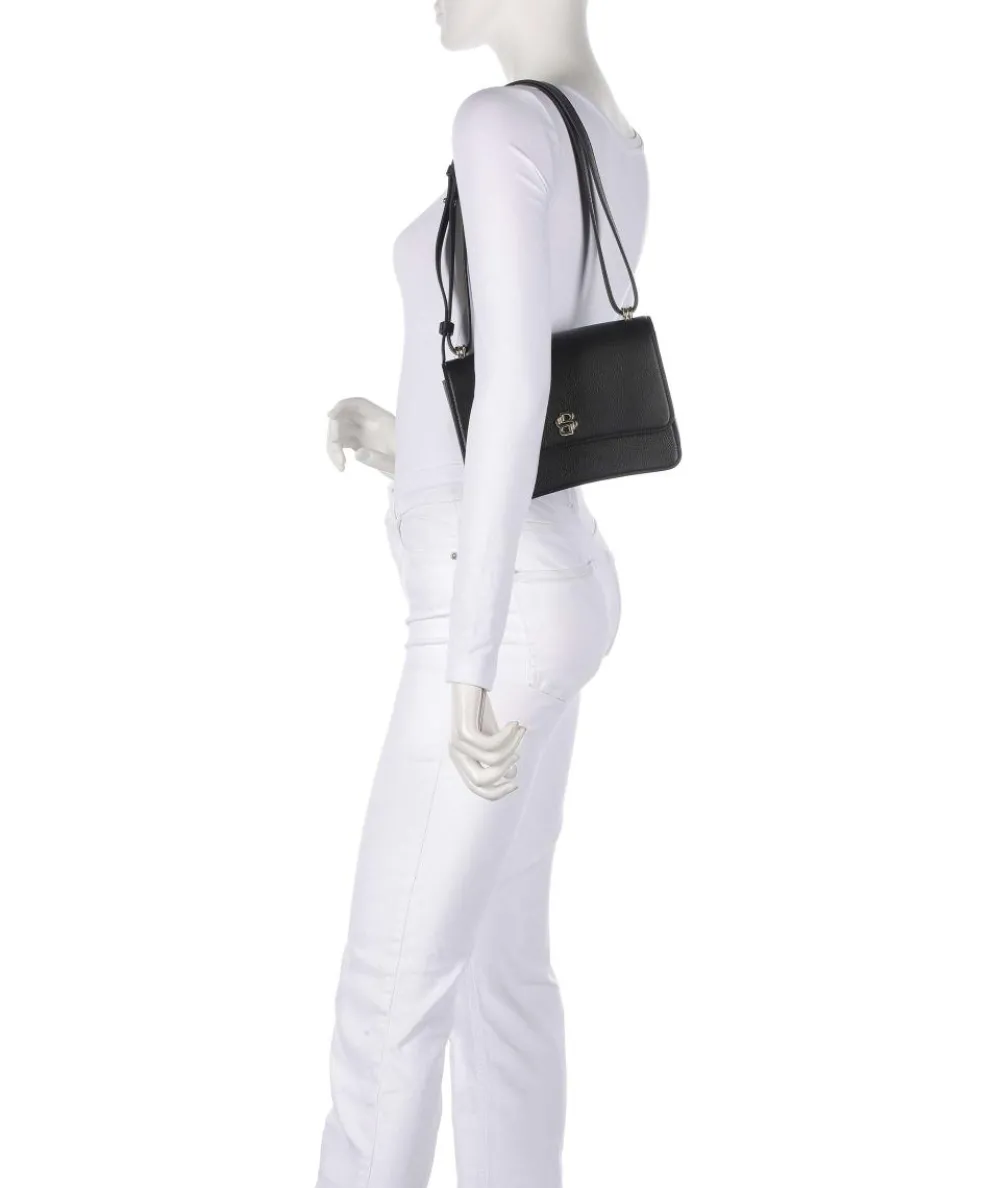 B Icon Shoulder bag grained cow leather black