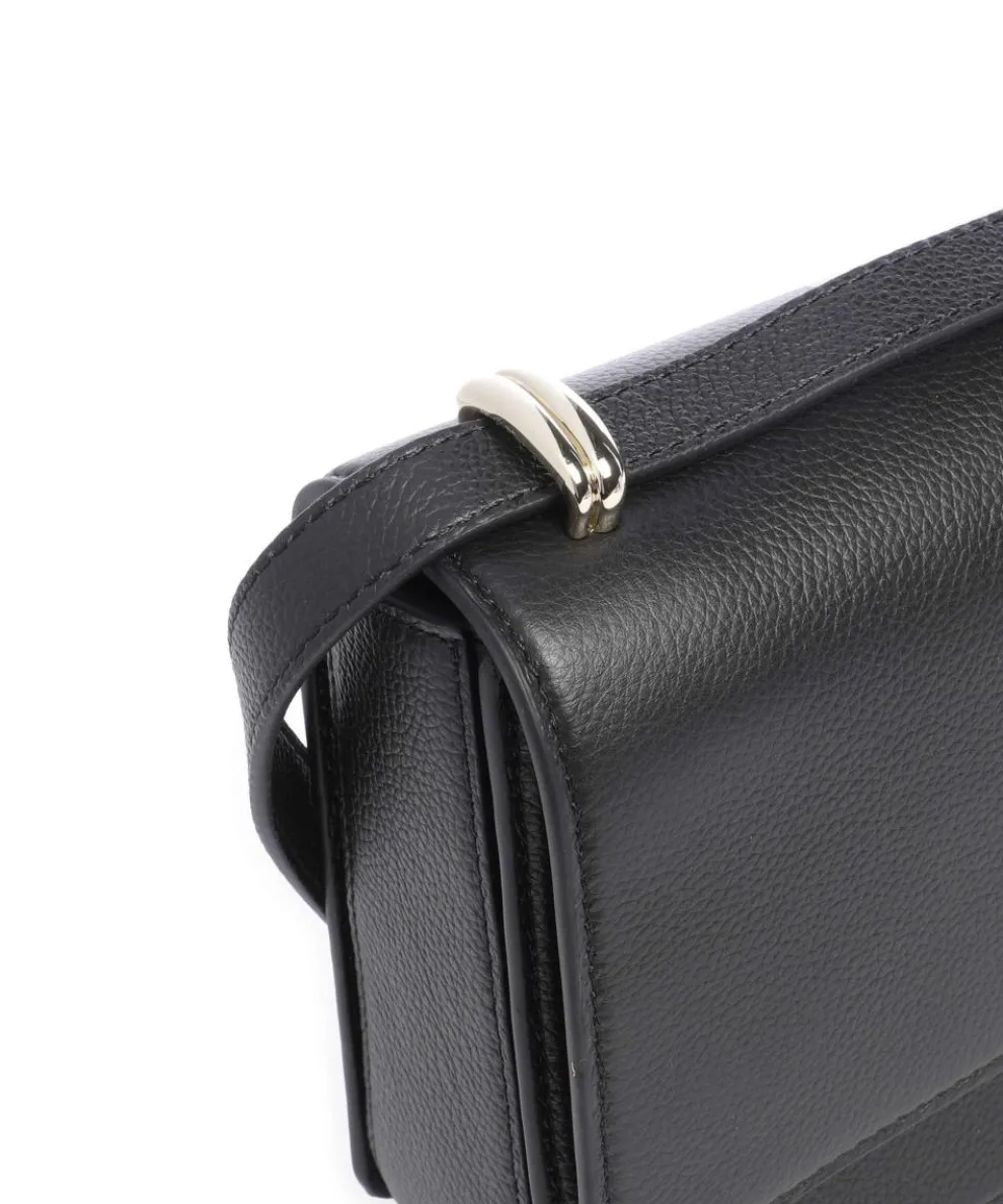 B Icon Shoulder bag grained cow leather black