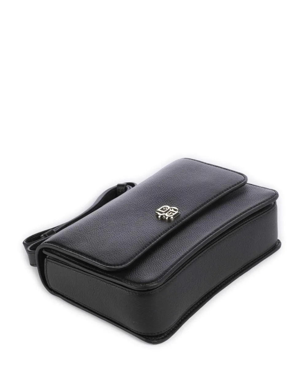 B Icon Shoulder bag grained cow leather black