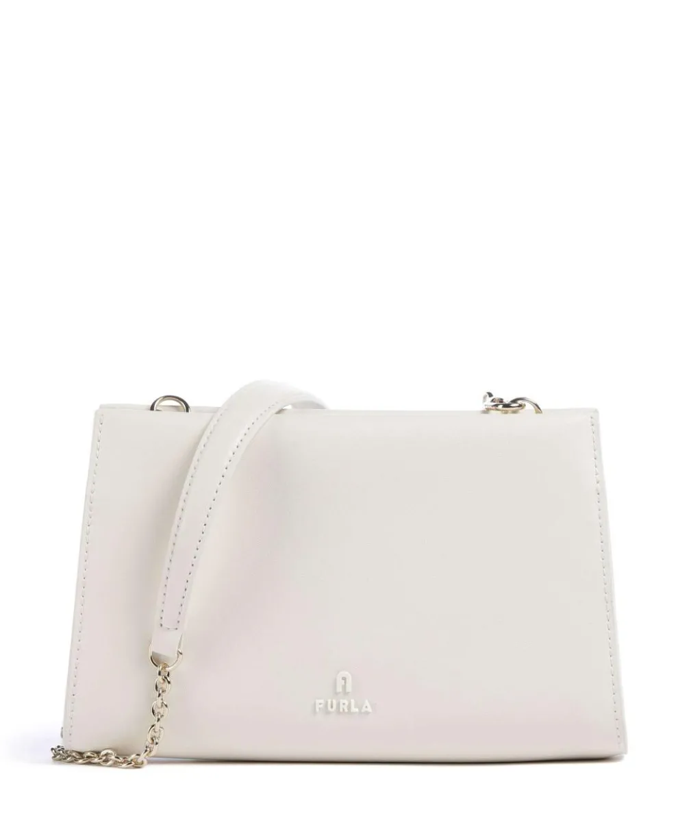 Myfurla Mini Crossbody bag fine grain leather white