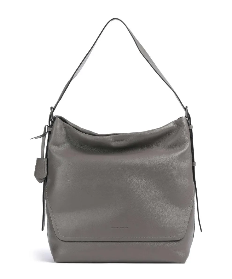 Philocalists Ally Hobo bag grained cow leather grey