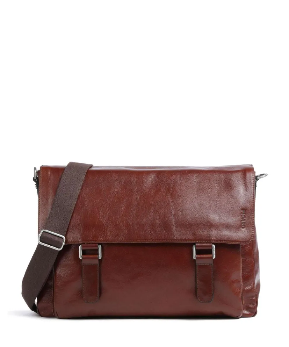 Buddy Messenger bag buffalo leather cognac