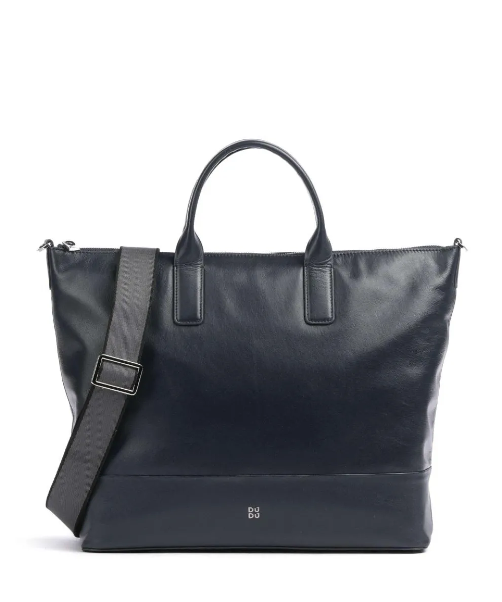 Halmahera Tote bag softly grained calfskin navy