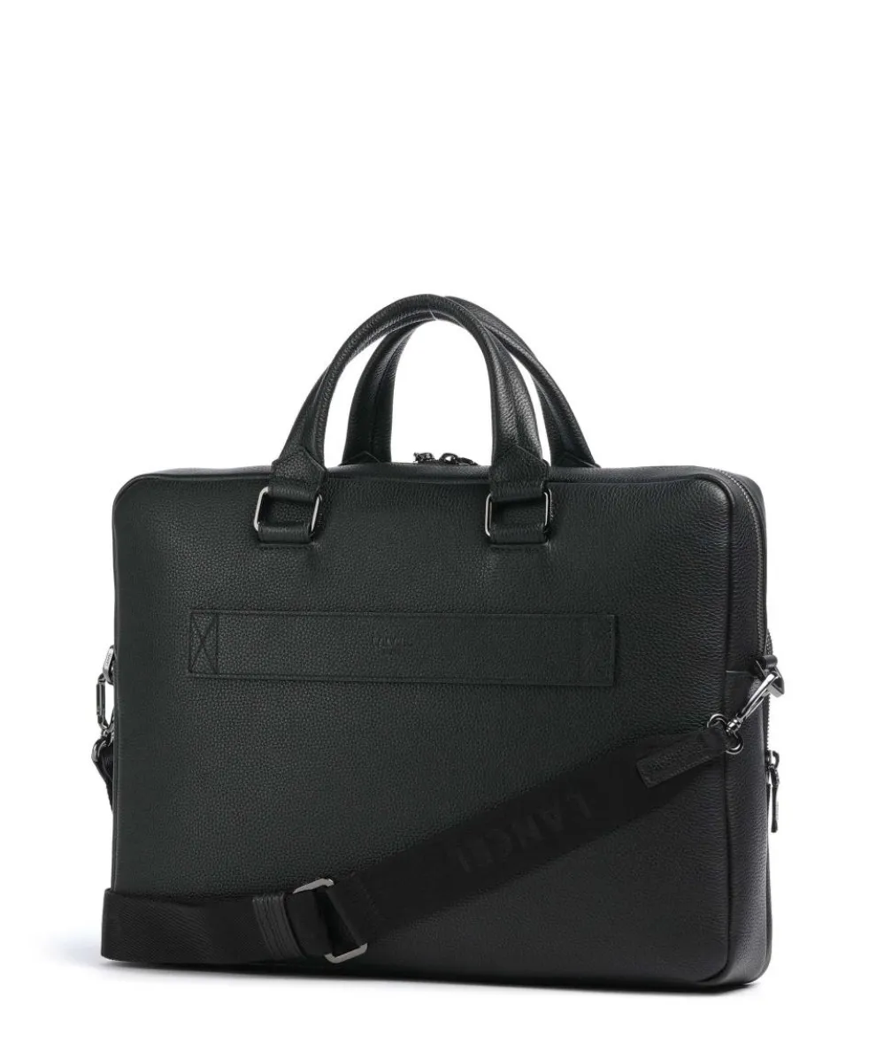 Côme Briefcase 16″ grained cow leather black