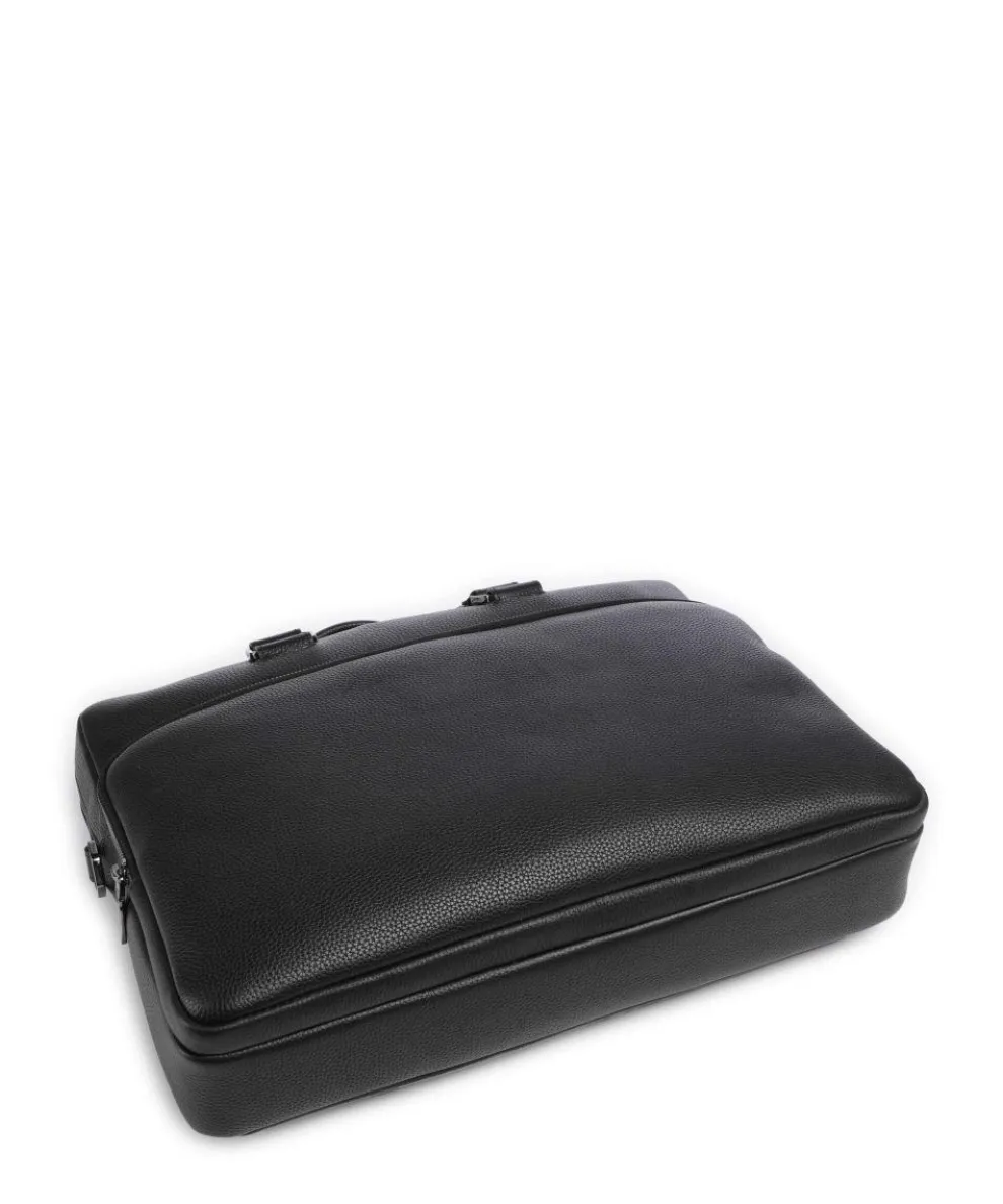 Côme Briefcase 16″ grained cow leather black