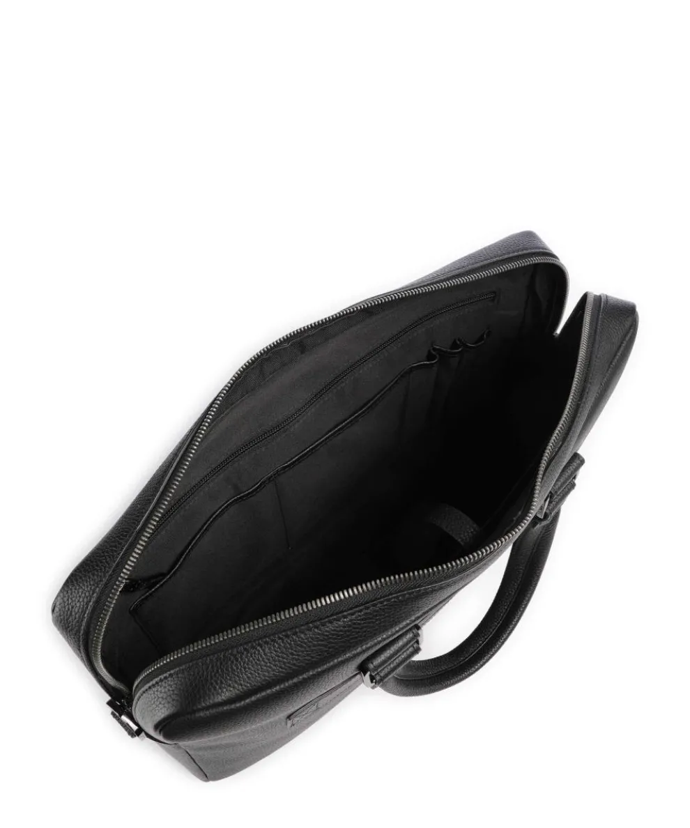 Côme Briefcase 16″ grained cow leather black