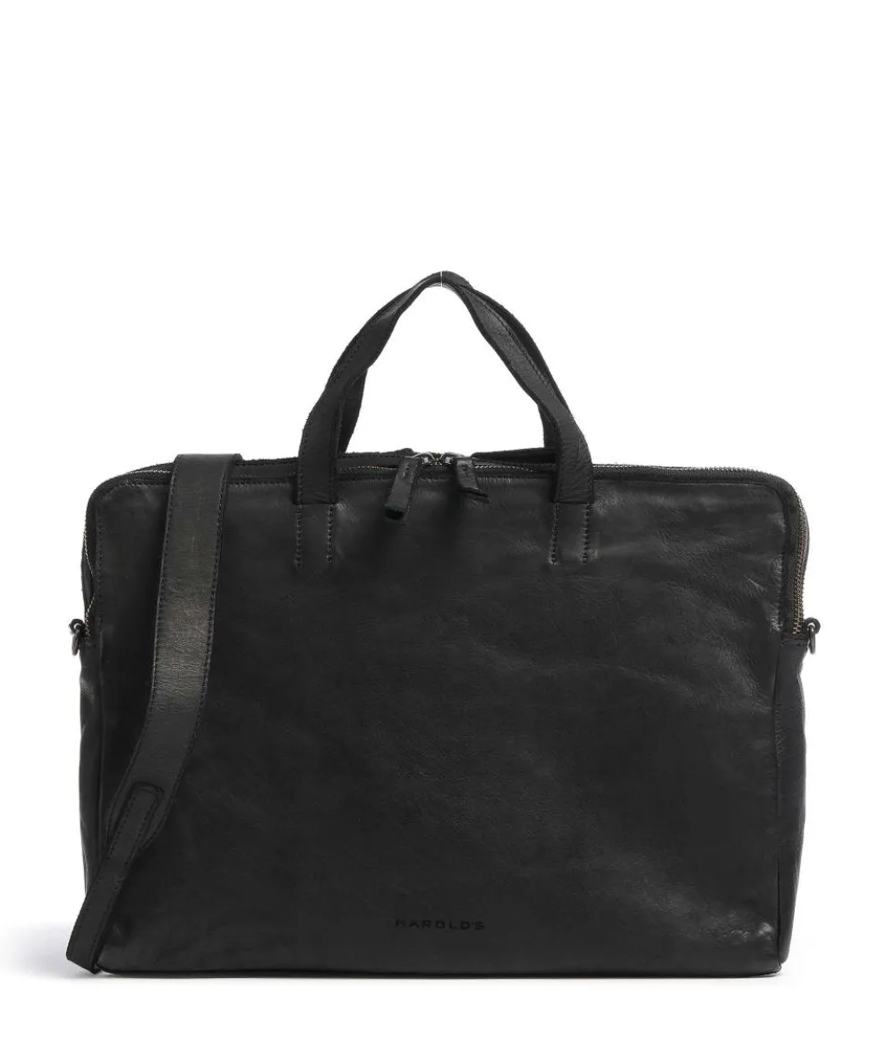 Submarine Briefcase 15″ grained leather black