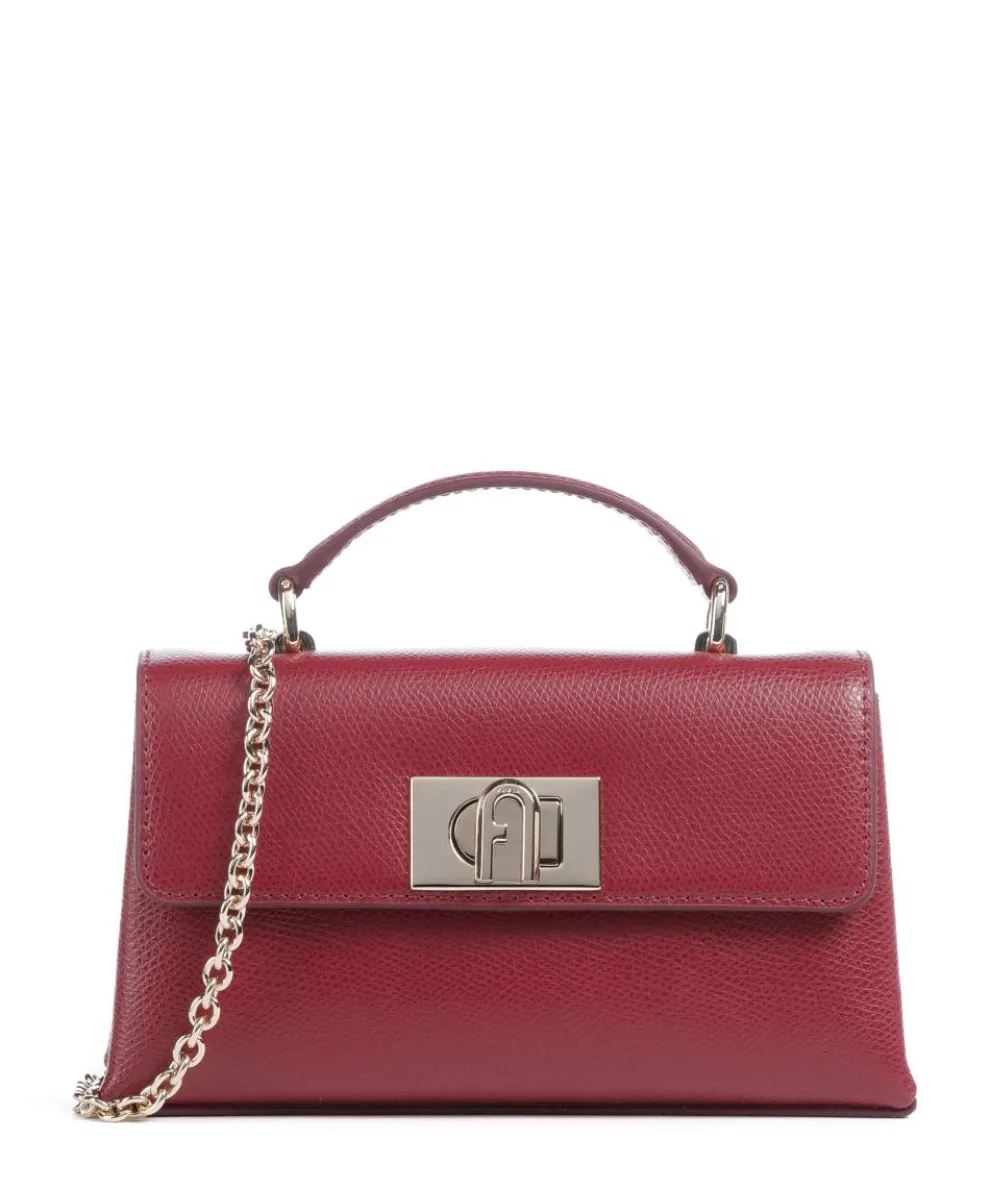 1927 Mini Crossbody bag grained leather dark red