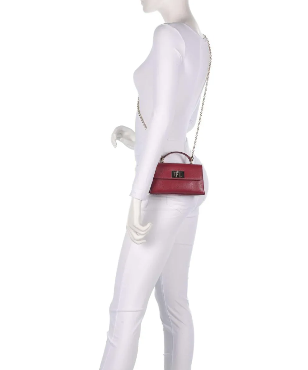 1927 Mini Crossbody bag grained leather dark red