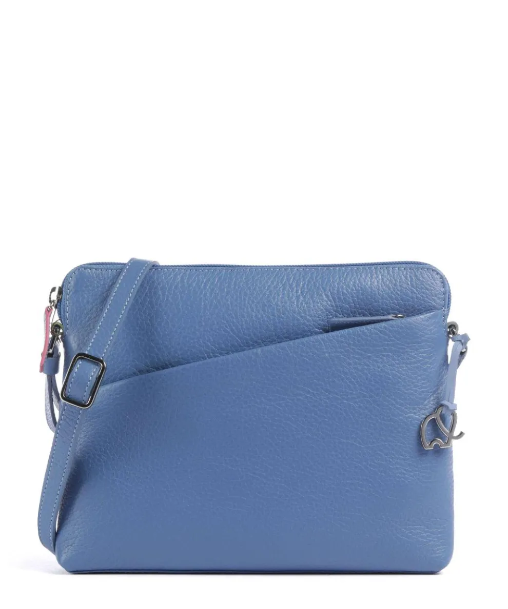 Milano Crossbody bag grained leather blue