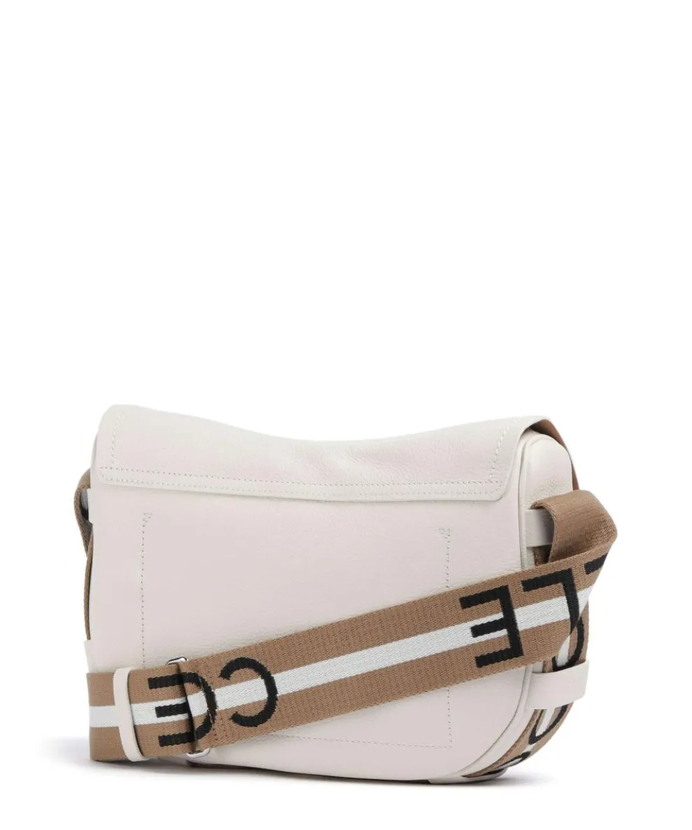 Raquel Shoulder bag grained leather white