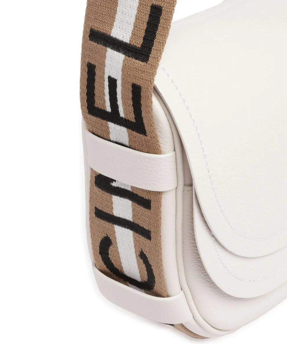 Raquel Shoulder bag grained leather white