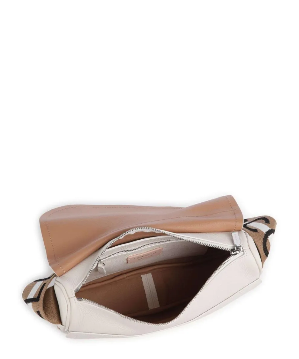 Raquel Shoulder bag grained leather white