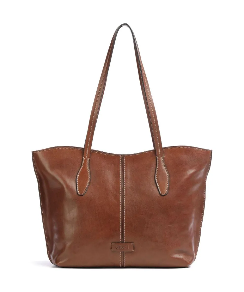 Giorgia Tote bag fine grain cow leather brown