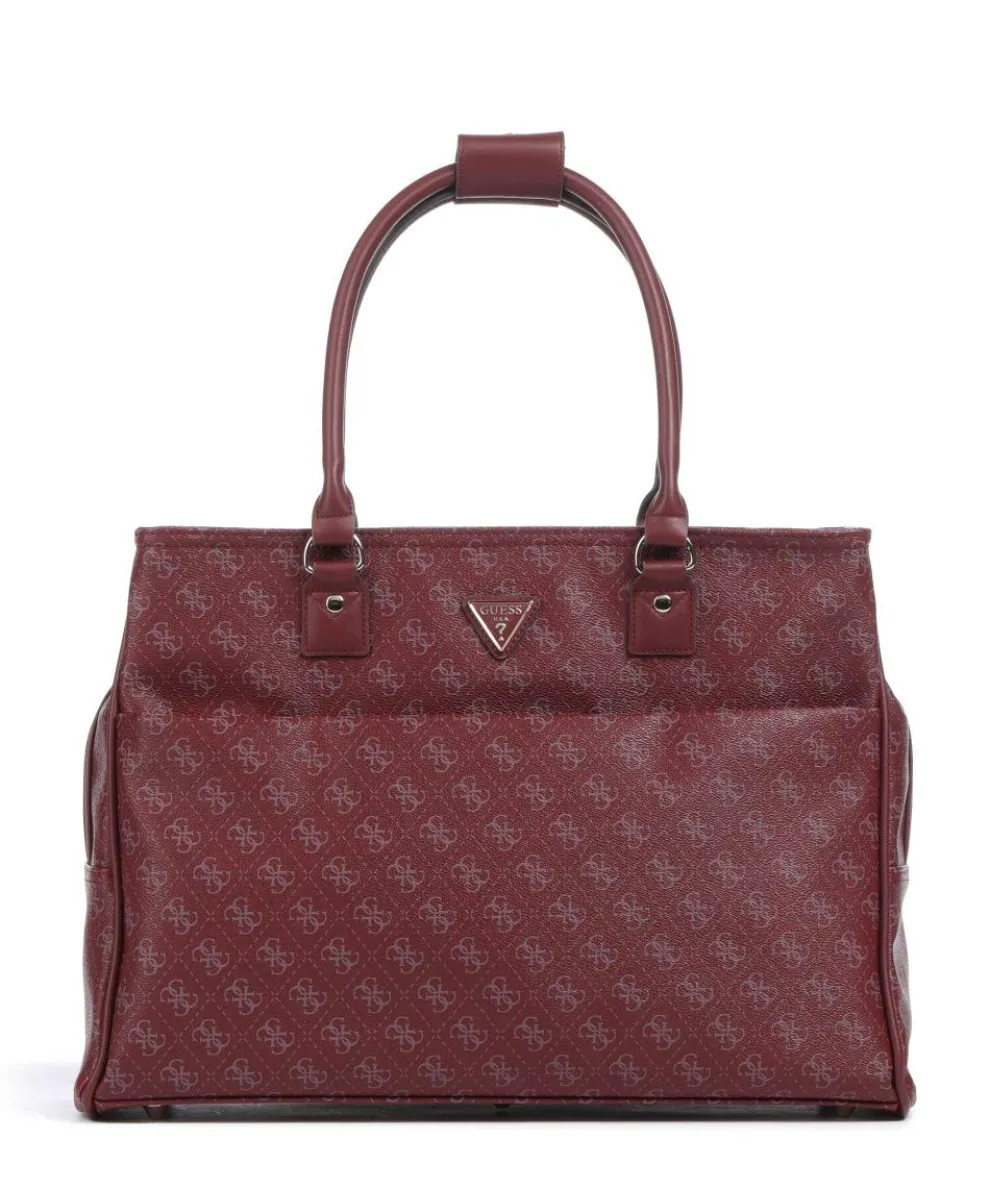 Jesco Tote bag 15″ imitation leather dark red