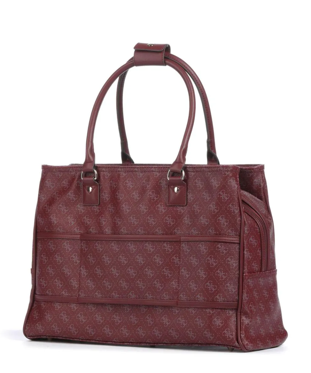 Jesco Tote bag 15″ imitation leather dark red