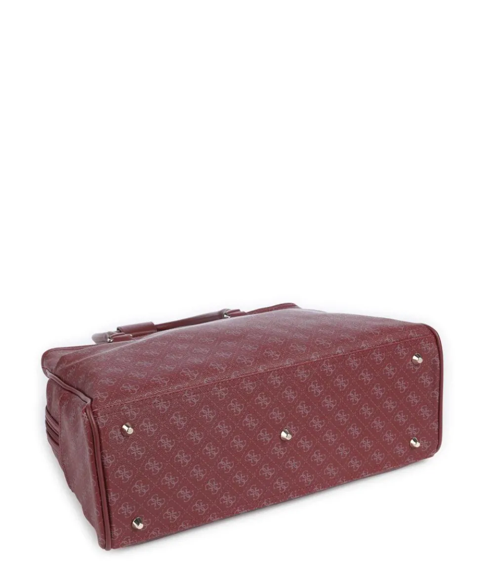 Jesco Tote bag 15″ imitation leather dark red