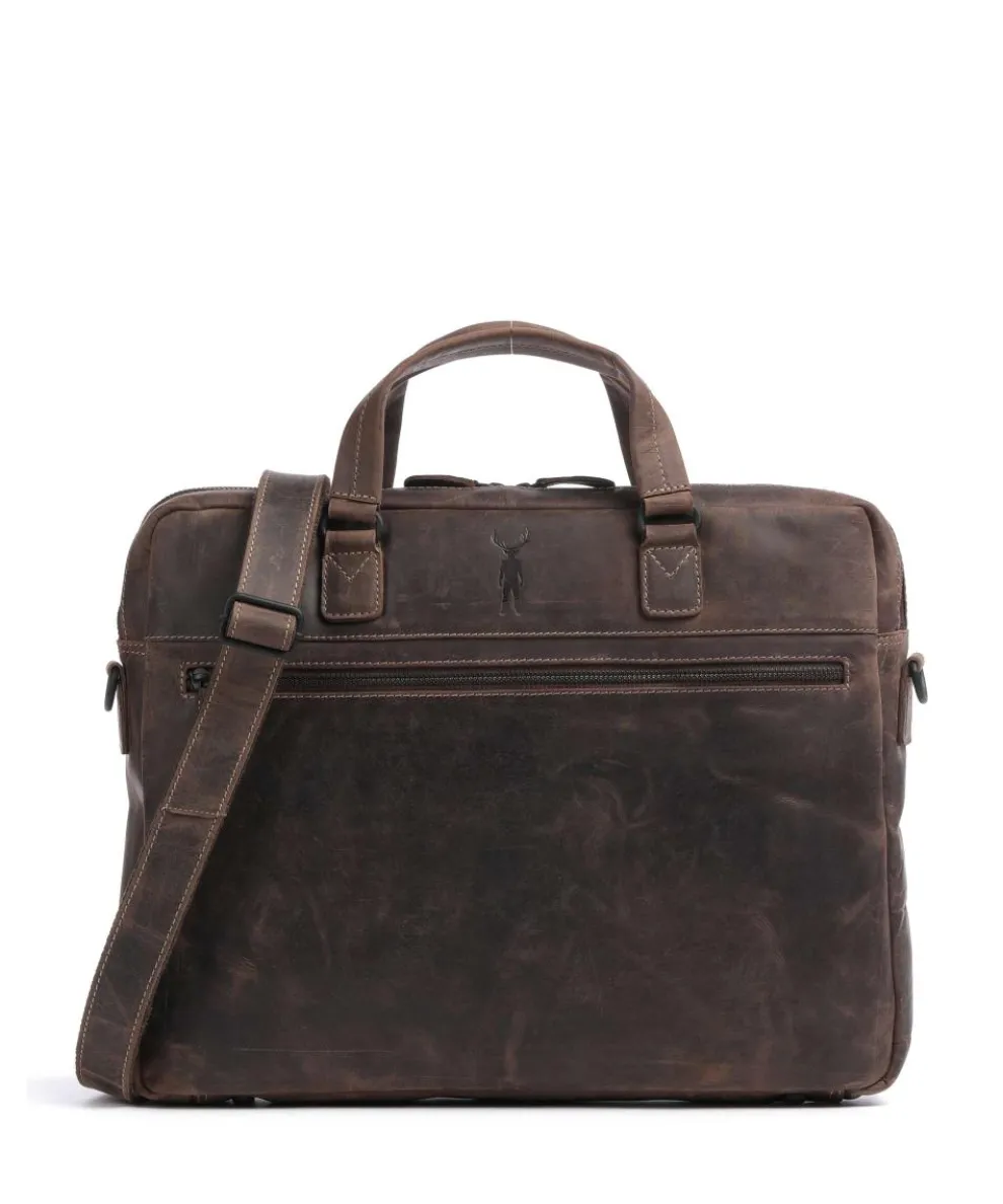 Baltimore 8 Briefcase 14″ leather dark brown