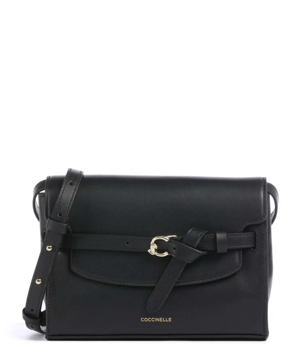 Sabine Crossbody bag fine grain cow leather black