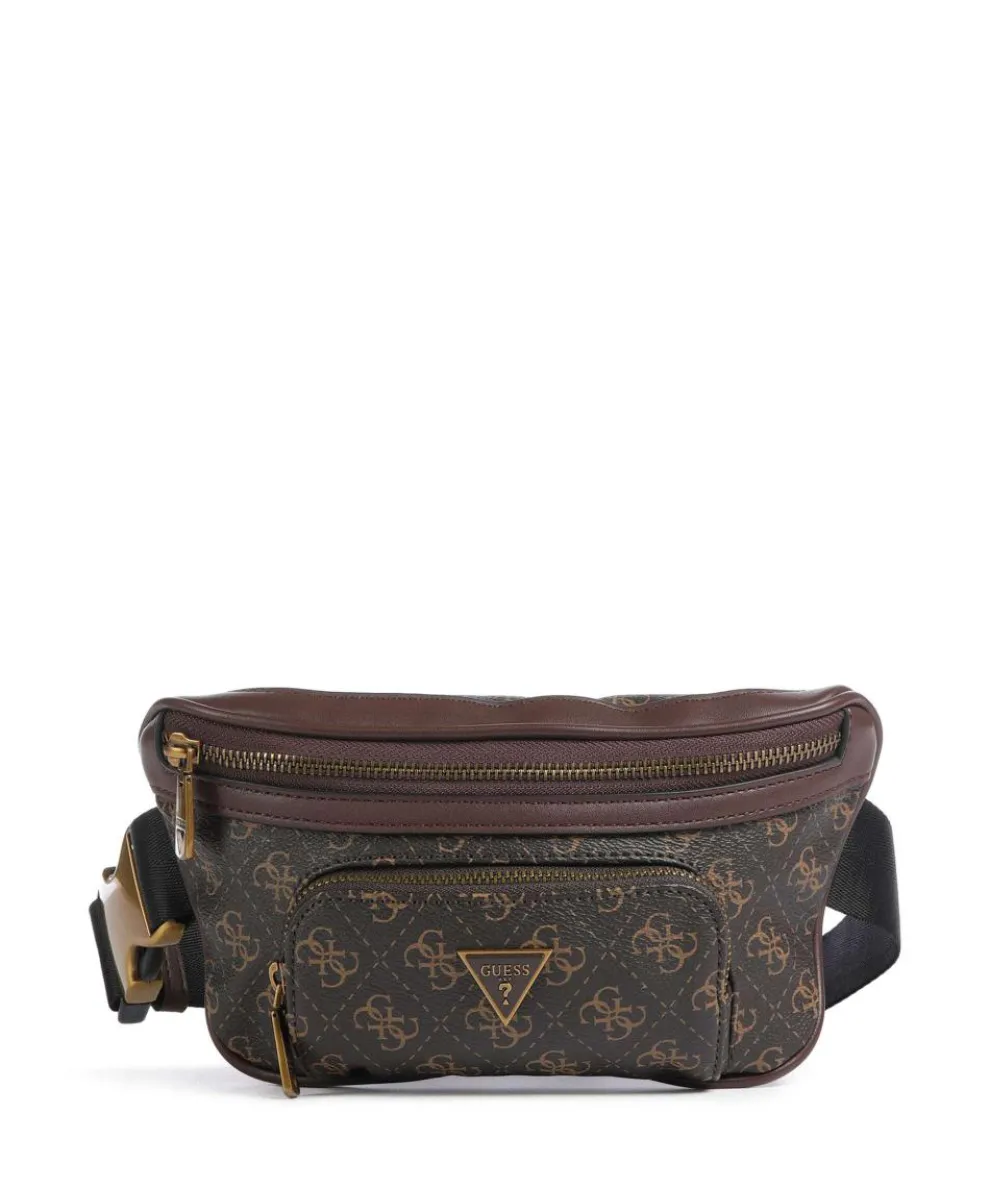 Vezzola Eco Fanny pack imitation leather dark brown